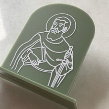 Load image into Gallery viewer, Sage Arched Small Acrylic Holy Icon in Box