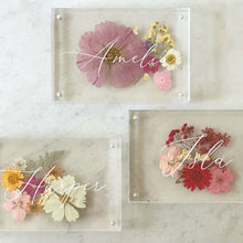 Load image into Gallery viewer, Floral Name Blocks