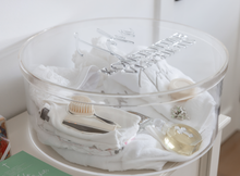 Load image into Gallery viewer, Clear Round Acrylic Christening Box