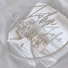 Load image into Gallery viewer, Clear Round Acrylic Christening Box