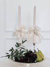 Load image into Gallery viewer, Silk Bow Palm Sunday Candle - Ivory
