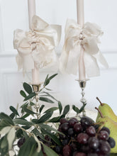 Load image into Gallery viewer, Silk Bow Palm Sunday Candle - Ivory
