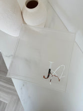 Load image into Gallery viewer, Ribbed Acrylic Christening Box with Acrylic Name
