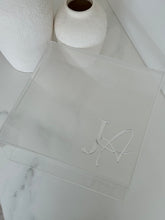 Load image into Gallery viewer, Ribbed Acrylic Christening Box with Acrylic Name
