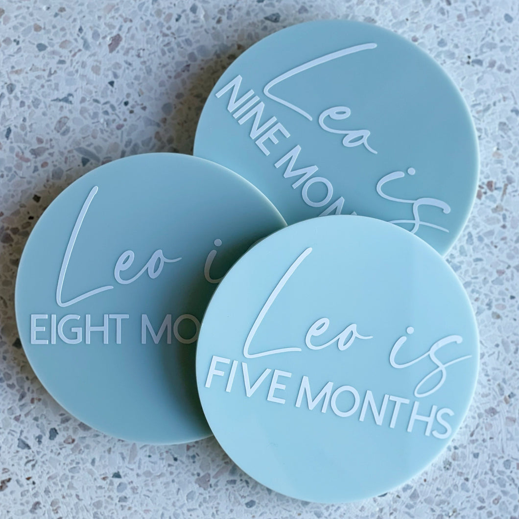 Acrylic Milestone Disks