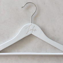 Load image into Gallery viewer, Personalised White Childrens Coathanger
