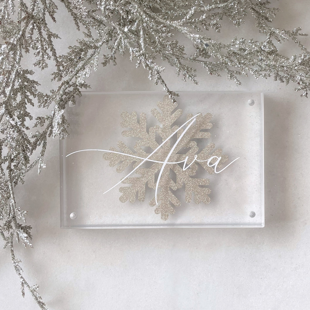 Snowflake Name Block