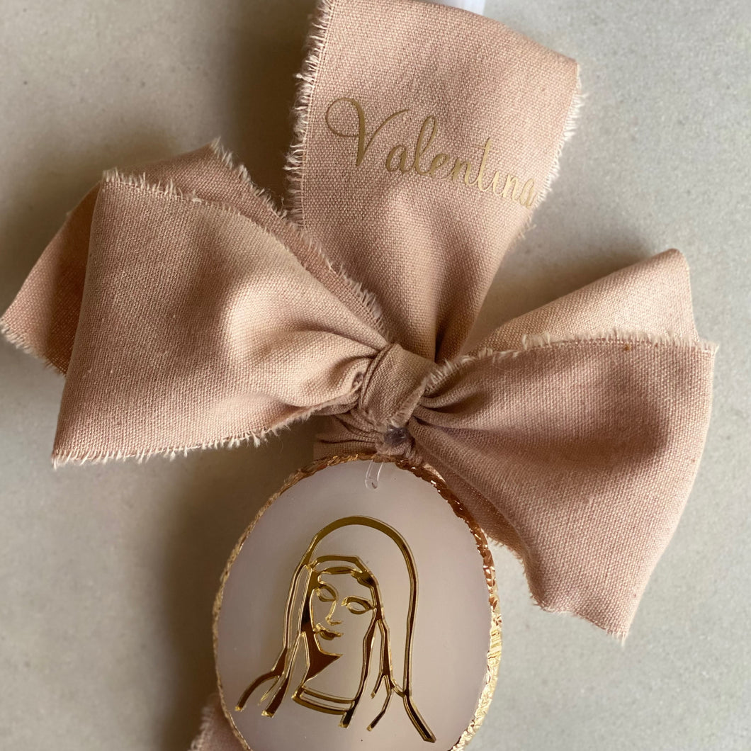 Classic Melon Palm Sunday Candle