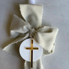 Load image into Gallery viewer, Classic Beige Palm Sunday Candle
