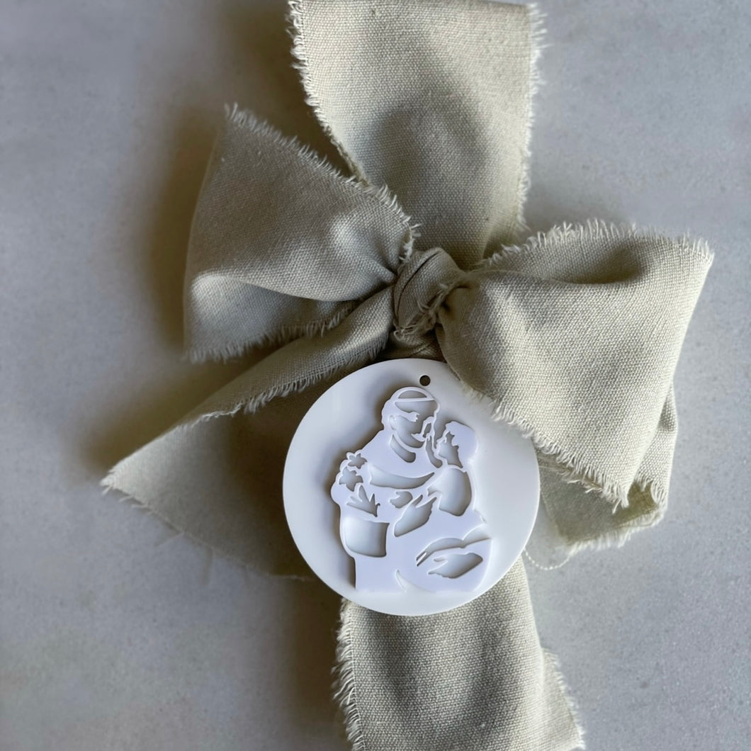 Classic Beige Palm Sunday Candle