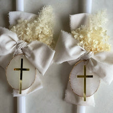 Load image into Gallery viewer, Classic White Palm Sunday Candle
