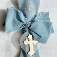 Load image into Gallery viewer, Classic Blue Palm Sunday Candle
