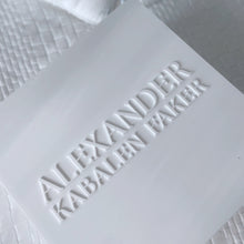Load image into Gallery viewer, Ribbed Acrylic Christening Box with Acrylic Name
