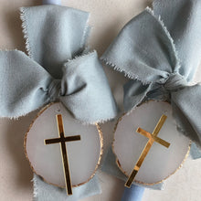 Load image into Gallery viewer, Classic Blue Palm Sunday Candle
